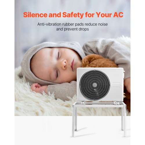 Mini Split Ground Stand Verstellbarer Antivibrationsständer für 9000-36000 BTU