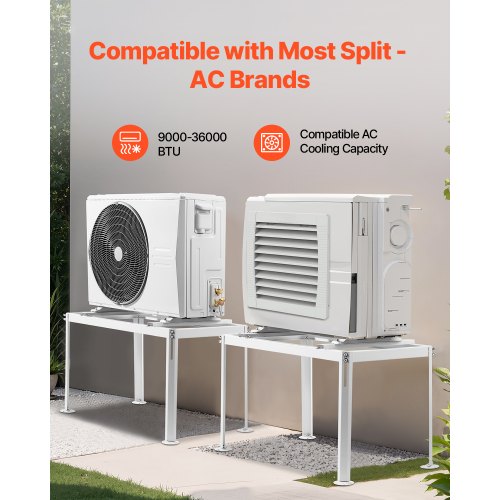 Mini Split Ground Stand Verstellbarer Antivibrationsständer für 9000-36000 BTU