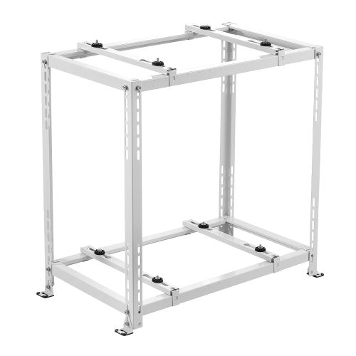 Mini Split Ground Stand, Anti-Vibration Mini Split Stand for 9000-18000 BTU Ductless Air Conditioner Heat Pump, Heavy Duty AC Base Bracket Floor Mount w/ 551LBS Max. Load,Dual Levels