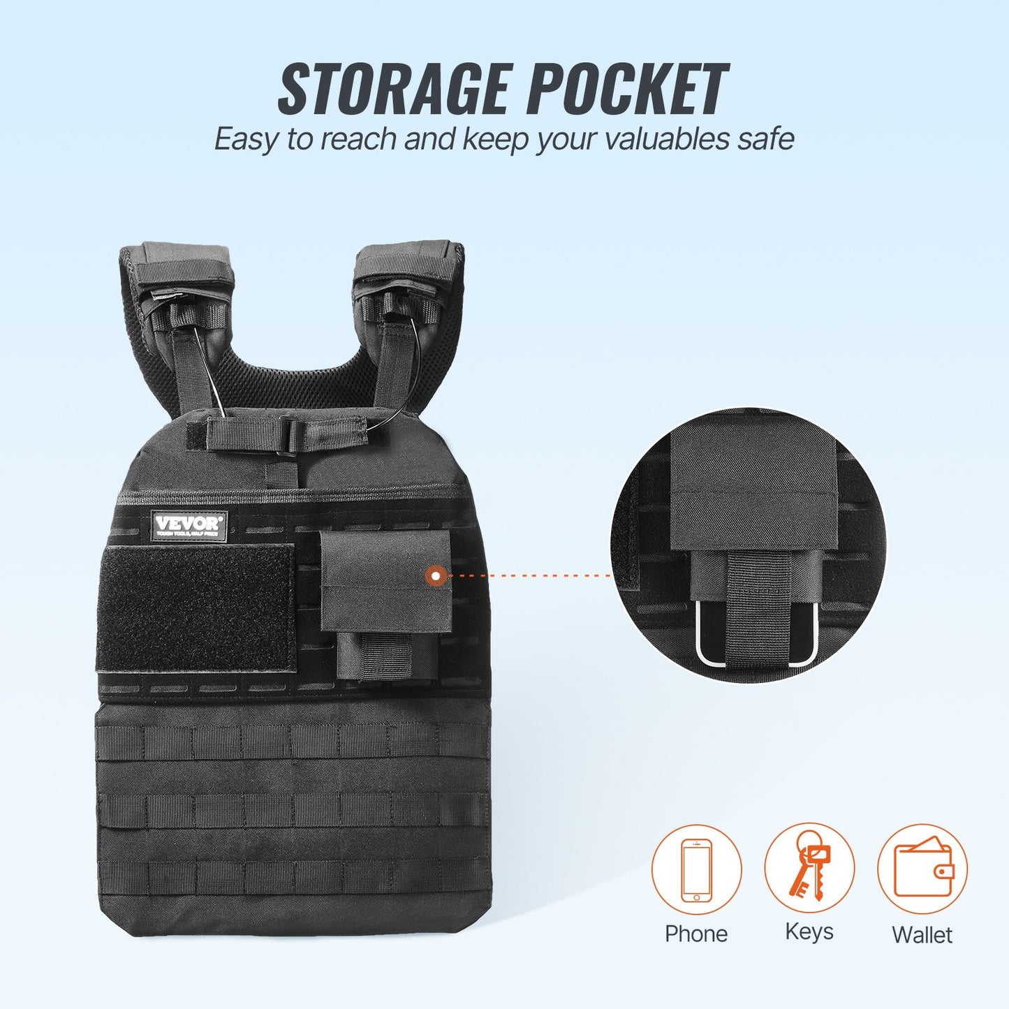 40lb Adjustable Weight Vest for Men Women Strength Training Running