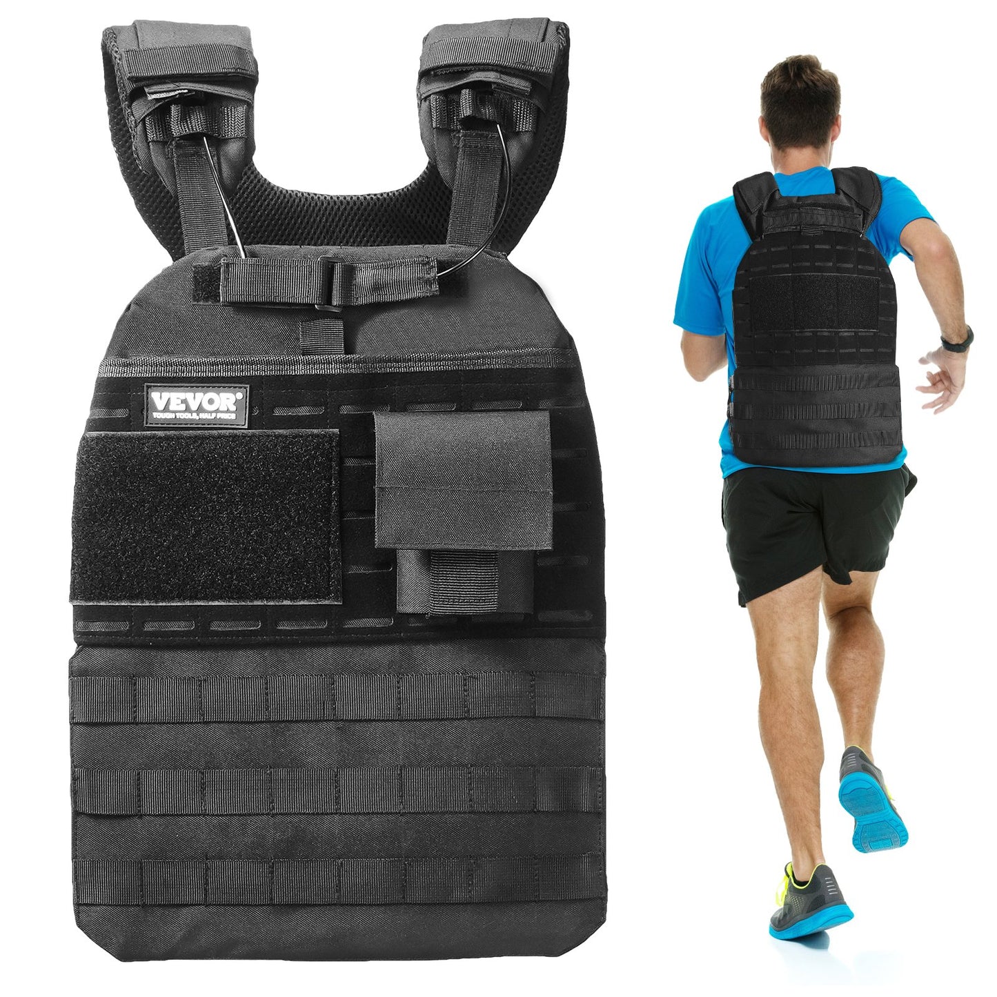 40lb Adjustable Weight Vest for Men Women Strength Training Running