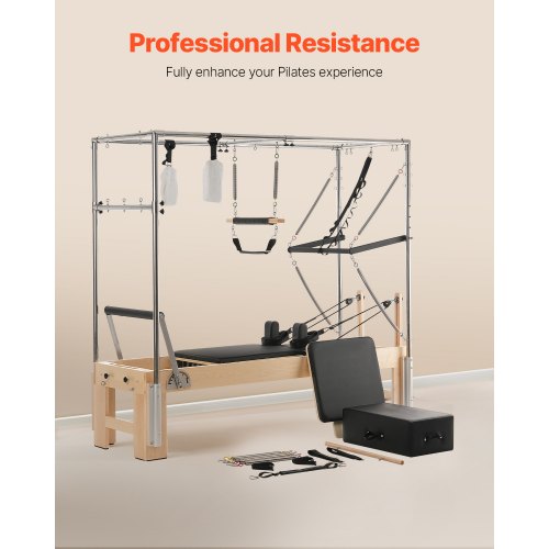 Pilates Reformer Trä Pilatesmaskin Hemmagym Träningsutrustning |  EU