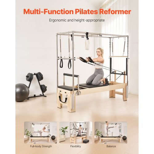Pilates Reformer Trä Pilatesmaskin Hemmagym Träningsutrustning |  EU