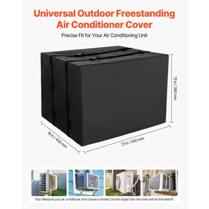 Klimaanlagenabdeckung 530 x 400 x 380 mm Wasserdicht Verstellbarer Gurt | EU