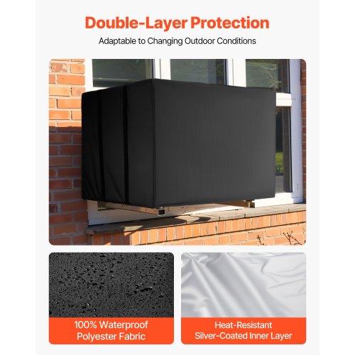 Klimaanlagenabdeckung 530 x 400 x 380 mm Wasserdicht Verstellbarer Gurt | EU