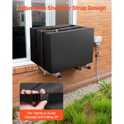 Klimaanlagenabdeckung 530 x 400 x 380 mm Wasserdicht Verstellbarer Gurt | EU
