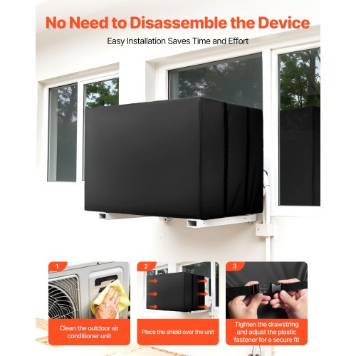 Klimaanlagenabdeckung 530 x 400 x 380 mm Wasserdicht Verstellbarer Gurt | EU