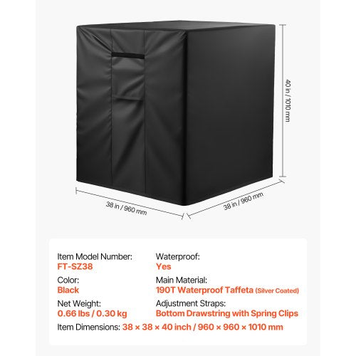 960x960x1010 mm Luftkonditioneringsskydd Tre lager Vattentätt för utomhusbruk |  EU