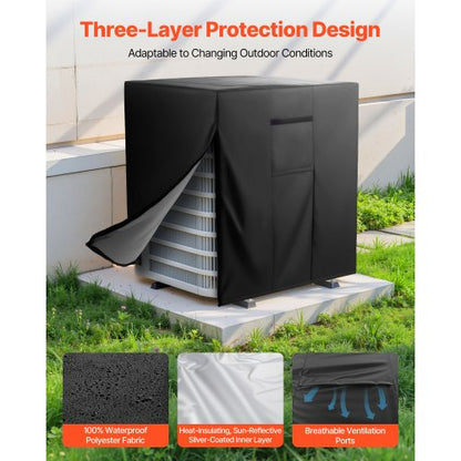 914x914x1010 mm Air Conditioning Cover Three Layers Waterproof for Outdoor Use | EU