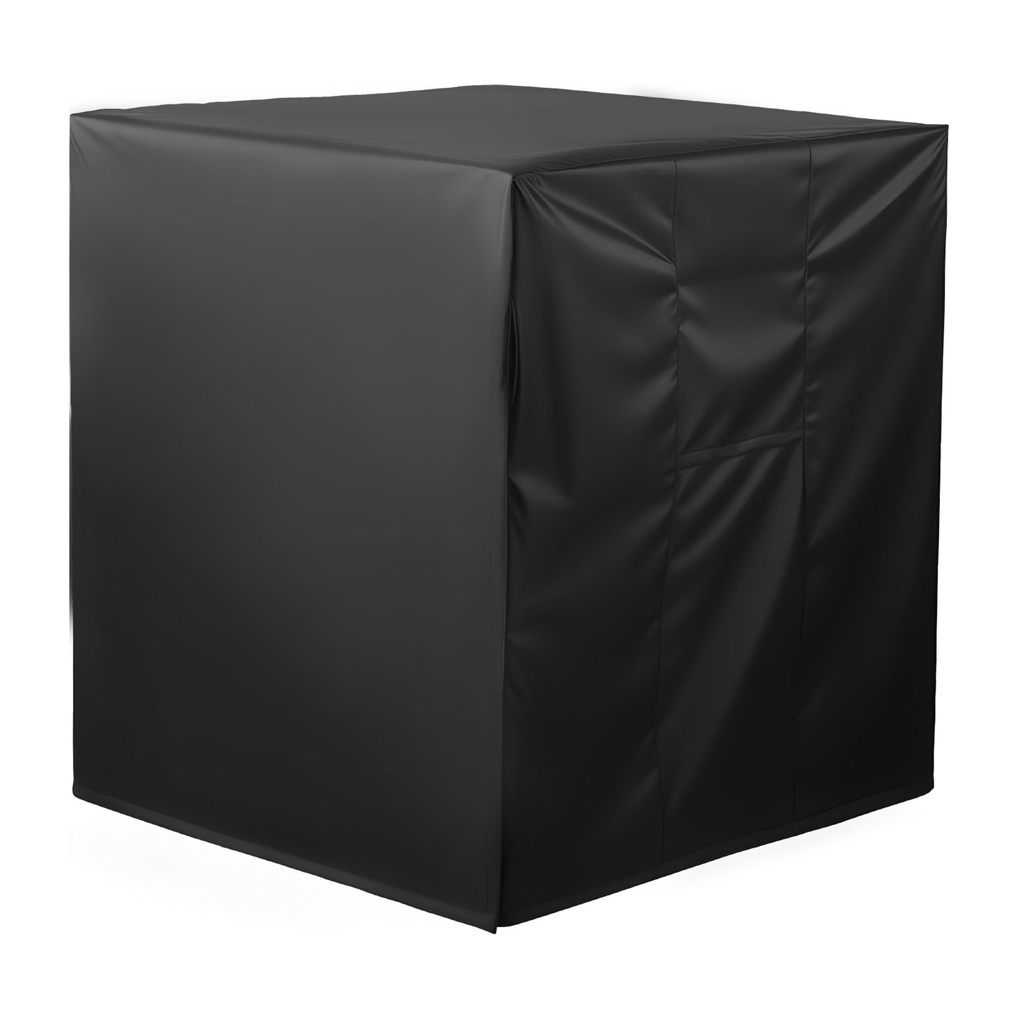 Air Conditioner Cover, 24 x 24 x 30 inch Ac Cover for Air Conditioning Unit, Three-Layer, Waterproof Polyester Fabric, Mesh Ventilation, Universal Defender for Outdoor Outside Ac Unit, Black