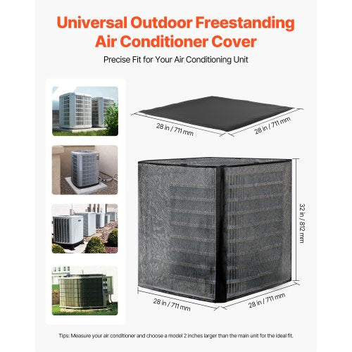 711 x 711 x 812 mm Air Conditioning Cover Double Layered Removable Canopy | EU