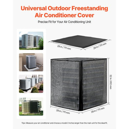 711 x 711 x 812 mm Air Conditioning Cover Double Layered Removable Canopy | EU