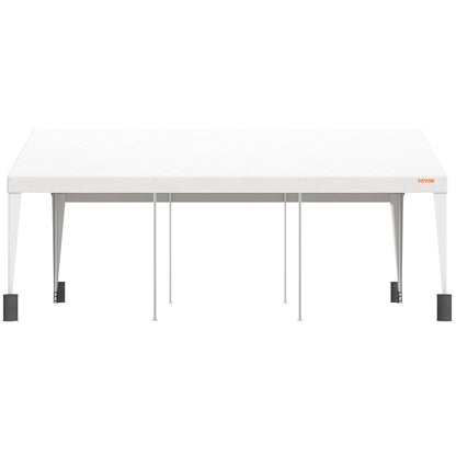 Carport, 10x20 fot Heavy Duty Car Canopy Garage Boat Shelter Partytält med 8 förstärkta stolpar och 4 viktpåsar, UV-beständig vattentät presenning för SUV, F150, bil, lastbil, båt