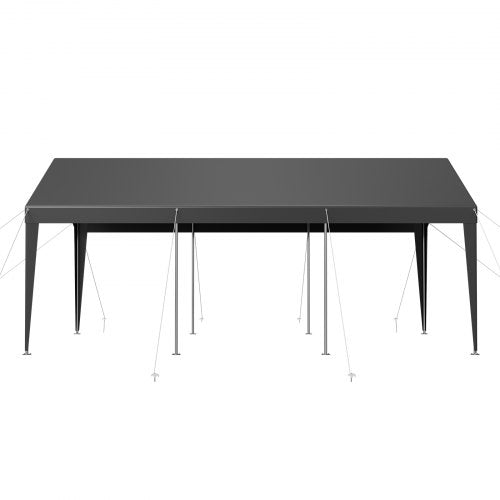 Carport/Zelt für Auto, 3 x 6 Meter, stabil, tragbar, grau