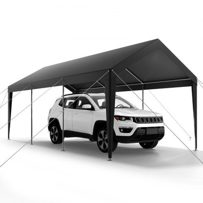 Carport/Zelt für Auto, 3 x 6 Meter, stabil, tragbar, grau