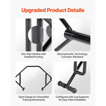 Trap Bar Hex Bar Squat Shrug Langhantel Gewichtheben Offener Rahmen 50 mm | EU