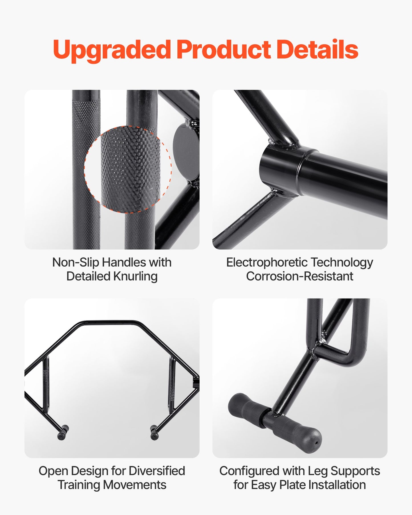 Trap Bar Hex Bar, Open-Ended Frame Hex Barbell, 2-Inch 800 LBS Capacity Shrug Bars with Knurled Grips, Weightlifting and Strength Training Equipment, Home Gym for Squats Deadlifts Shoulder Press