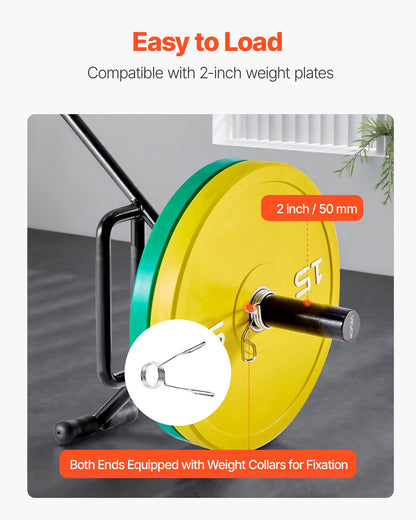 Trap Bar Hex Bar, Open-Ended Frame Hex Barbell, 2-Inch 800 LBS Capacity Shrug Bars with Knurled Grips, Weightlifting and Strength Training Equipment, Home Gym for Squats Deadlifts Shoulder Press
