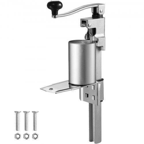 Manual Can Opener, Sturdy Tabletop Can Opener for Big Cans, Robust Can Opener with Stand, Height-Adjustable Professional Jar Opener, Suitable for Cans Up to 11.8" in Height, Ideal for Restaur