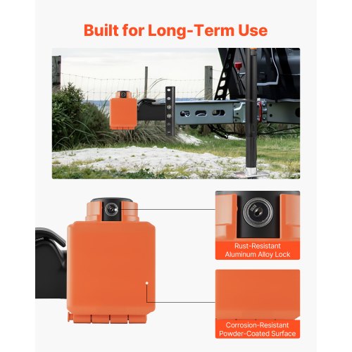 Collar Coupler Lock Fits 2 &amp; 2-5/16-inch Couplers Towbar Lock | EU