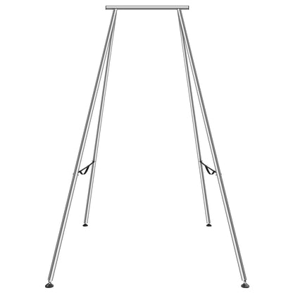 Aerial Yoga Rahmen, 3 m hoher Yoga-Schaukelständer, max. 250 kg Tragkraft, verchromtes Stahlrohr, Inversions-Yoga-Schaukelständer, Yoga-Rig, Yoga-Schlinge, Inversionsausrüstung für Aerial Yoga im Innen- und Außenbereich