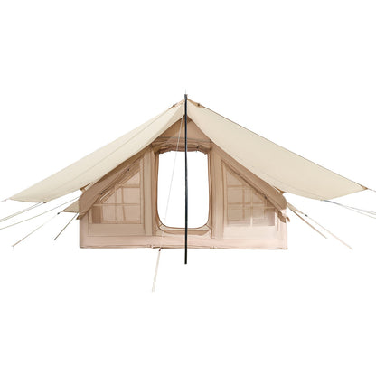 Inflatable tent for camping 3-5 person glamping tent with pump roof