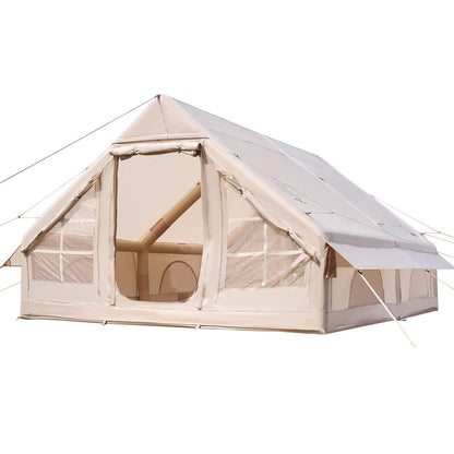 Aufblasbares Zelt für Camping 5-8 Personen Glampingzelt mit Pumpe Einfach aufzubauen