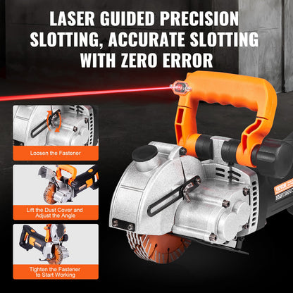 42mm Elektrische Wand Chaser Nut Schneiden Maschine Wand Schlitzen Maschine 4800W