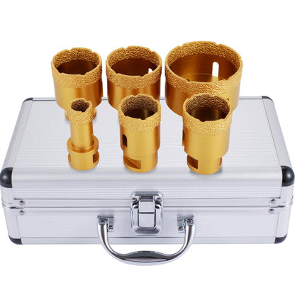 Diamant-Lochsägen-Set, 6-teiliges Diamant-Bohrer-Set mit 20–68 mm Diamant-Bohrern für Keramikfliesen und Marmor