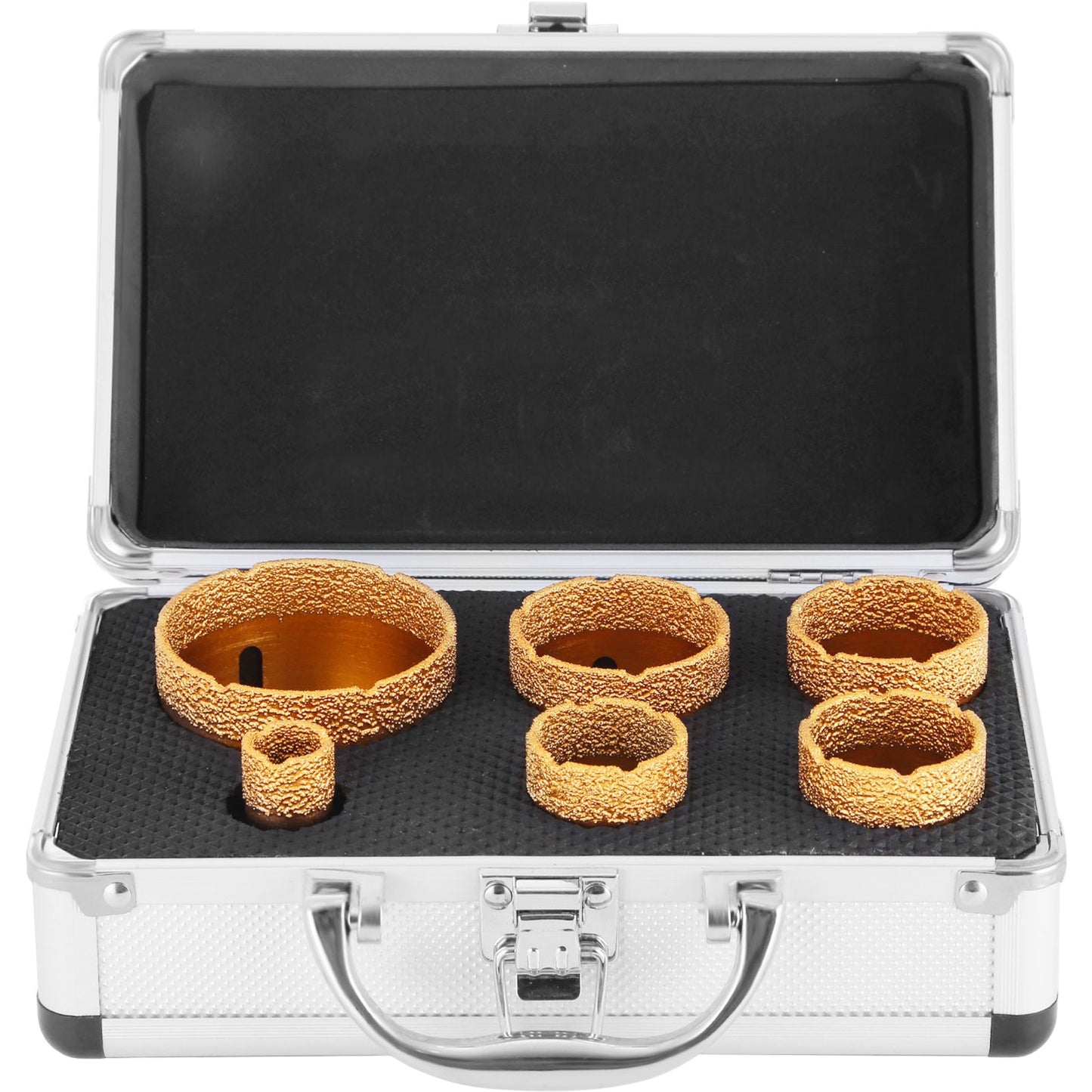 Diamant-Lochsägen-Set, 6-teiliges Diamant-Bohrer-Set mit 20–68 mm Diamant-Bohrern für Keramikfliesen und Marmor