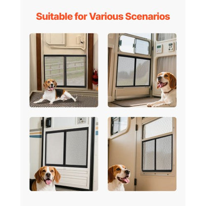RV-dörrskydd 673,1 x 508 mm dörrgaller aluminiumlegering för husdjur