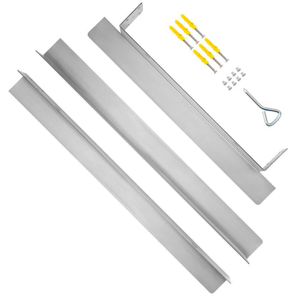 Outdoor-Finishing-Rahmen, 12,2 x 18 Zoll Rahmen-Finishing, Edelstahl-Outdoor-BBQ-Rahmen für doppelseitigen Brenner, Grill-Finishing-Rahmen, geeignet für Outdoor-Küche und Grillinsel