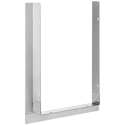 Outdoor-Finishing-Rahmen, 12,2 x 18 Zoll Rahmen-Finishing, Edelstahl-Outdoor-BBQ-Rahmen für doppelseitigen Brenner, Grill-Finishing-Rahmen, geeignet für Outdoor-Küche und Grillinsel