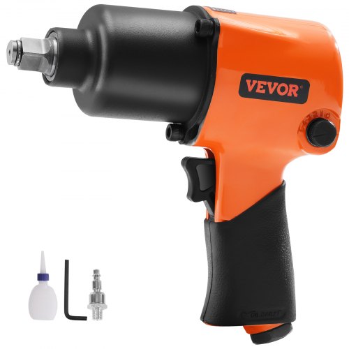 Air Impact Wrench, 1/2" Drive Air Impact Gun Up to 880ft-lbs Nut-busting Torque, 7500RPM Lightweight Pneumatic Tool for Auto Repairs and Maintenance