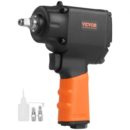 Air Impact Wrench, 3/8-Inch Drive Air Impact Gun, Up to 690ft-lbs Nut-busting Torque, Lightweight Pneumatic Impact Wrench for Auto Repairs and Maintenance