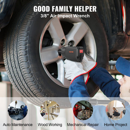 Druckluft-Schlagschrauber, 3/8-Zoll-Vierkantantrieb, 690 ft-lbs, Mutternsprengdrehmoment 90–120 PSI