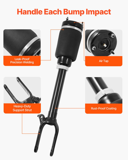 Front Air Suspension Struts Shock Absorbers, Compatible With Mercedes Benz W164 Front Without ADS (2005-2011) GL350 GL450, Replacement for 1643204513 1643206113 1643204313 1643204413 1643204613
