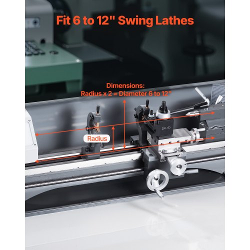 Schnellwechsel-Werkzeugsatz, 6-teilig, Drehbankhalter für 6"-12" Mini-Drehbank