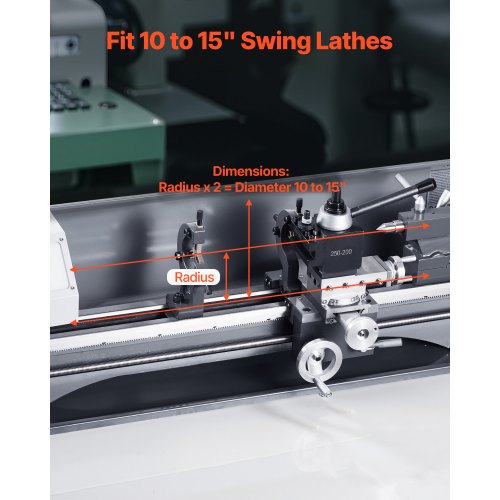 Schnellwechsel-Stahlhalter-Set, 8-teilig, Drehwerkzeughalter für 10"-15" Mini-Drehmaschinen | EU