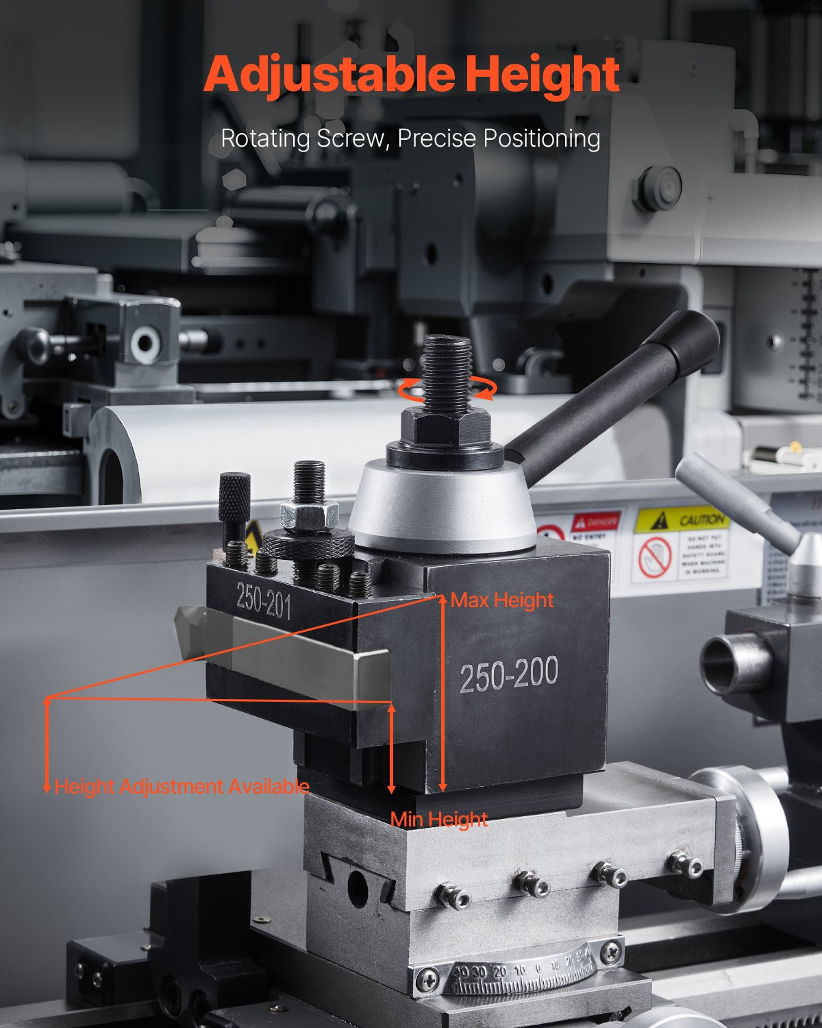 Quick Change Tool Post Set, 8 Pcs, Includes Lathe Tool Holders, Wedge Type Tool Post with Turning Tool Holder Accessories, for Mini Lathe & Metal Lathe 10"-15" Swing, Durable Steel Material