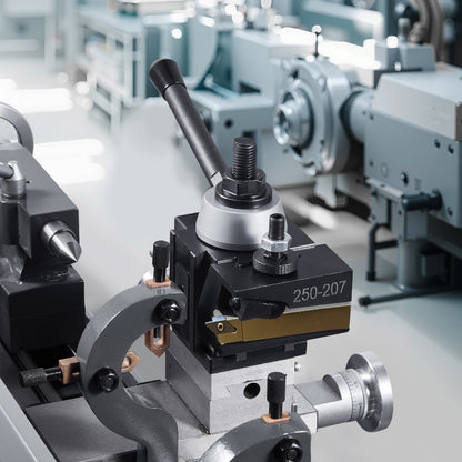 Quick Change Tool Post Set, 8 Pcs, Includes Lathe Tool Holders, Wedge Type Tool Post with Turning Tool Holder Accessories, for Mini Lathe & Metal Lathe 10"-15" Swing, Durable Steel Material