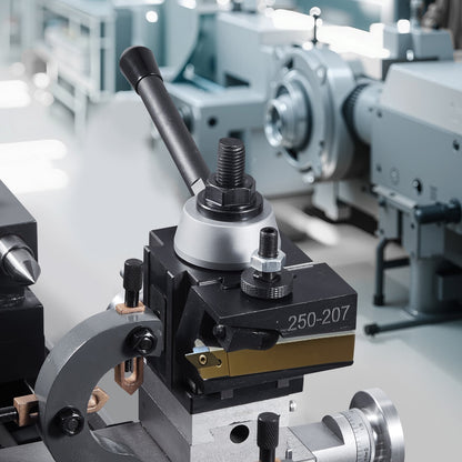 Quick Change Tool Post Set, 8 Pcs, Includes Lathe Tool Holders, Wedge Type Tool Post with Turning Tool Holder Accessories, Fit for Mini Lathe & Metal Lathe 6"-12" Swing, Durable Steel Material