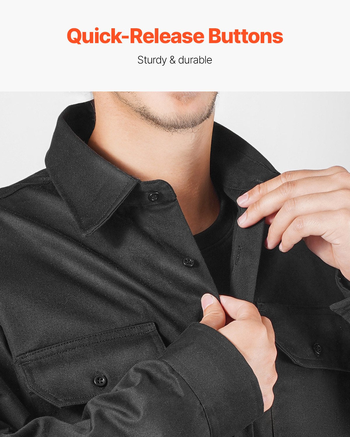 Flame Retardant Welding Jacket XL Size 7oz FR Cotton Welding Protective Jacket