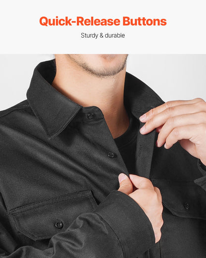 Flame Retardant Welding Jacket XL Size 7oz FR Cotton Welding Protective Jacket