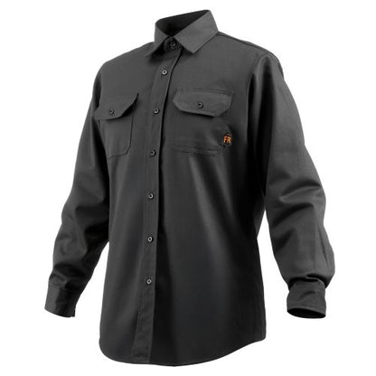 Flame Resistant Welding Jacket, 7oz. FR Shirts for Men, Machine Washable Cotton Heat-Resistant Welding Shirt, Meets ATPV 9.2 Cal/cm² Arc Rating - L Size