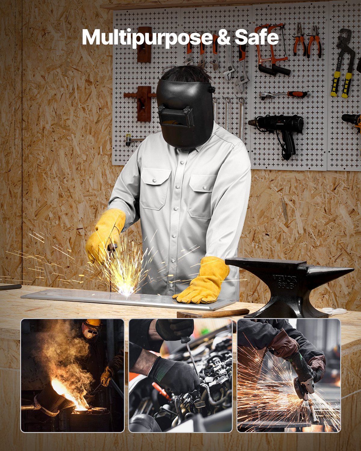 Flame Resistant Welding Jacket 7oz FR Cotton Welding Safety Jacket XL Size