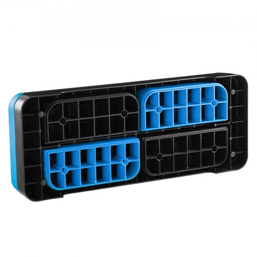Aerobic-Trainings-Stepper-Plattform, verstellbar, 4 Stufen, Blau | EU