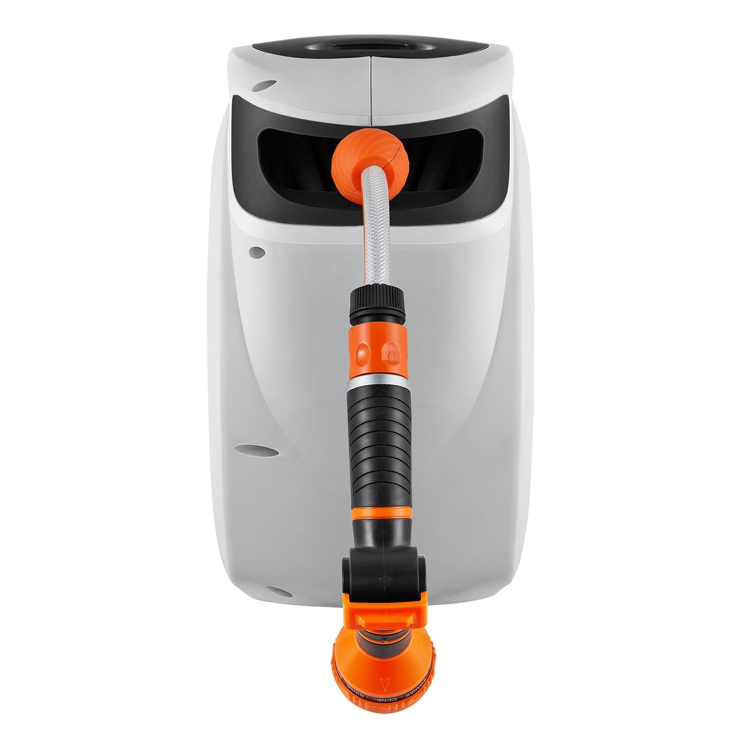 Infällbar trädgårdsslangrulle 1/2 tum x 98,43 fot väggmonterad slangrulle