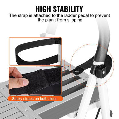 Arbetsplanka i aluminium Teleskoperande 6-9 fot 500 lb Kapacitet Ställningsplanka