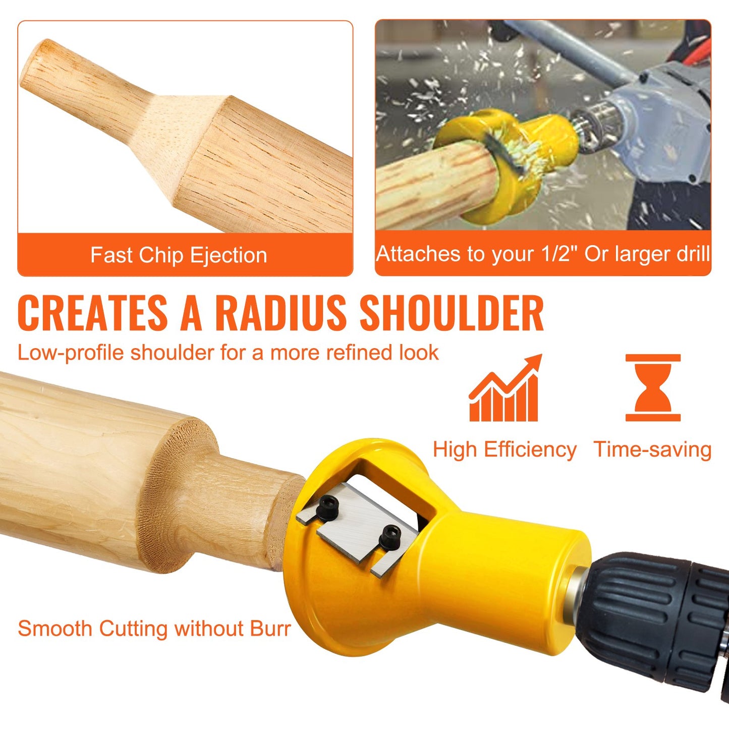 Tappskärare, 1"/25,4 mm & 1,5"/38 mm & 2"/50,8 mm, premiumkutter i aluminium och stål, med dubbla raka blad och knappskruvar Home Master Kit, kommersiellt startverktyg för hemmet D